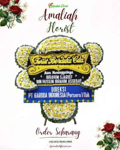 Papan Bunga Duka di Opas Indah