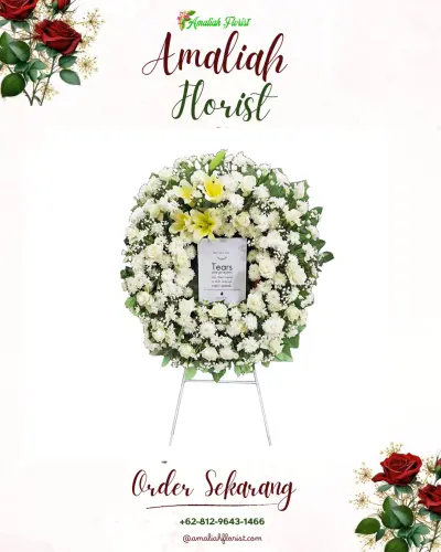 Krans Bunga Duka Cita di Opas Indah