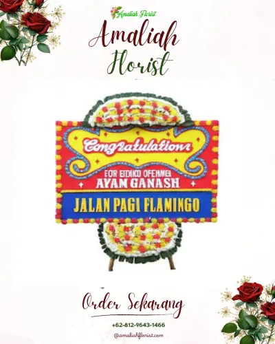 Bunga Papan Congratulation di Opas Indah